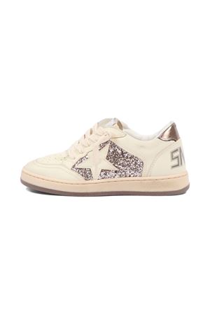 beige lether sneakers GOLDEN GOOSE KIDS | GJF00327F00804982179